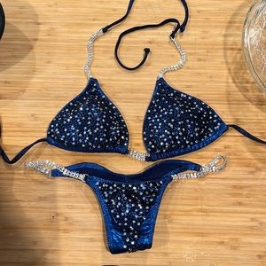 Bikini fitness competition suit.